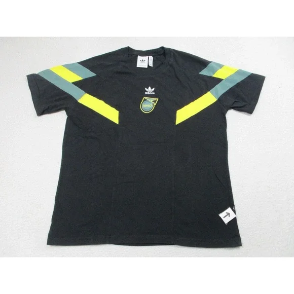 Adidas Jamaica Football Federation Shirt‎ Mens Large Black Soccer Short Sleeve